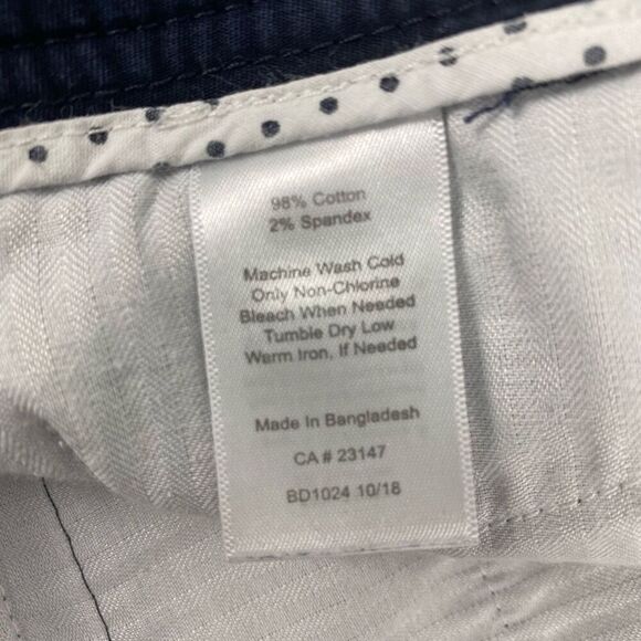 Talbots Perfect Fit Chino Shorts size 6 Navy - Picture 5 of 6